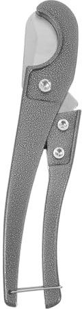 Ciieeo Coltello per tubi strumento di taglio tubo e cutter taglierina per tubi in gomma Cutter per vinile taglierina per riparazioni domestiche cesoie in PVC Forbici acciaio Grigio
