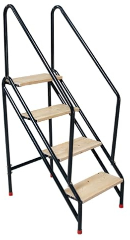 Taburete de Escalera for Piscina, Silla de Escalera de Doble propósito, Plataforma Alta for Subir a la Oficina, el hogar, la Biblioteca, el ático Taburete con Escalera(Four Step)
