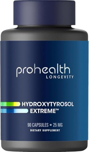 ProHealth Hydroxytyrosol Supplement, Olive Leaf Extract, 90 Capsules | Olive Leaf Extract Capsules With Hydroxytyrosol, Gluten & Soy Free, Quality Tested, Heart & immune support supplement