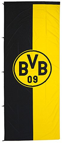 Dortmund BVB-Hissfahne im Hochformat (150x400 cm) one Size