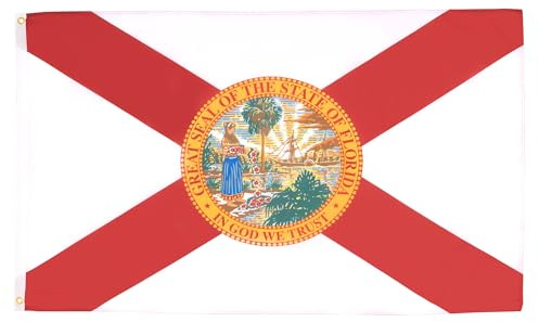 BANDIERA FLORIDA 90x60cm - BANDIERA STATO AMERICANO – USA - STATI UNITI 60 x 90 cm - AZ FLAG