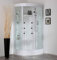 Duschkabine 90x90 mit Hydromassage und halbkreisförmigem Dampfbad | Vesuvio
