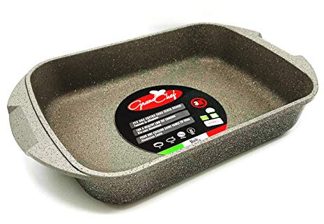 Rostiera Lasagnera antiaderente per forno cucina rettangolare 25 x 35 cm