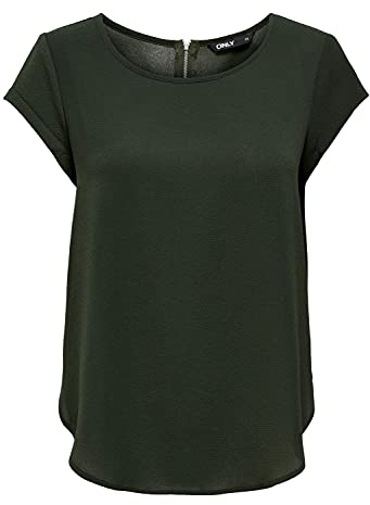 Only Onlvic S/S Solid Top Noos Ptm Camiseta Mujer