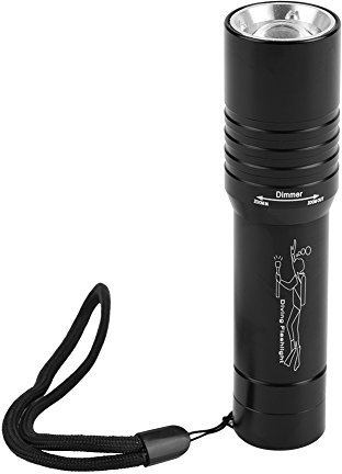 Raguso Tauchlampe Tauchtaschenlampe Unterwasserbeleuchtung Handheld Zoomable Unterwasser 1200LM T6 LED Tauchtaschenlampe wasserdichte Batterieleistung
