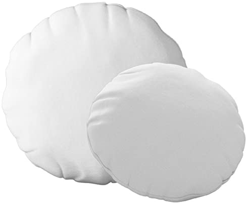 ZPUBLI+ Relleno de cojín Redondo, Varias Medidas. Relleno de Microfibra. Gran Densidad y Volumen para Cojines de sofá o Cama. Suaves e indeformables. (2, 60x60 Redondo)
