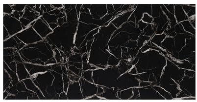 IZODEKOR Revêtement Mural Aspect Marbre - Panneau Mural Pour Salon, Cuisine, Salle de Bain et Chambre, Alternative au Carrelage en Marbre, Effet Granit et Surface Brillante | 1 Pièce, Black White