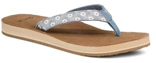 Sanuk Happy Placer Daisy - Women - FINAL SALE Sandals, Weißer Gänseblümchen, 39 EU