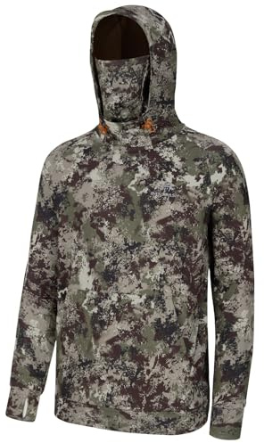 Bassdash Felpa con Cappuccio Hoodie in Pile da Pesca da Uomo con ghetta per Il Collo Felpa da Resistente all'Acqua FS18M