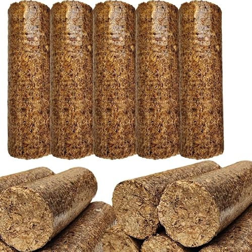 Hardwood Briquettes | 20kg - 290mm Briquettes | Break To Size | Fire Logs | Ideal for Wood Burners, Log Burners, Firepits and Pizza Ovens | Long Burning Night Logs | High Heat Eco-Friendly Logs