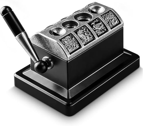Coupe-cigares de table en acier inoxydable sculpté en V avec quatre trous de coupe sur le dessus, cadeau idéal pour homme