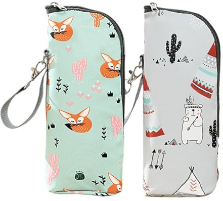 TYFGRT 2 sacchetti refrigeranti, borse pratiche per bottiglie, accessori per biberon e viaggio all'aria aperta