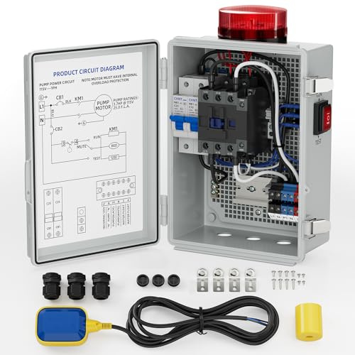 Joinfworld Sump Pump Water Alarm Waterproof Control Panel