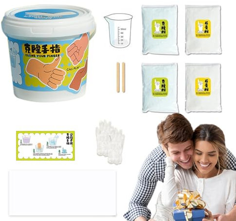 Handguss-Set – Gedächtnisform-Werkzeugset, Fingerform-Set für Paare, Handabdruck-Set für Liebhaber, frische Haptik, Impressionspulver, Ergänzungspaket, Skulpturenherstellung, Nachfüllpackung für
