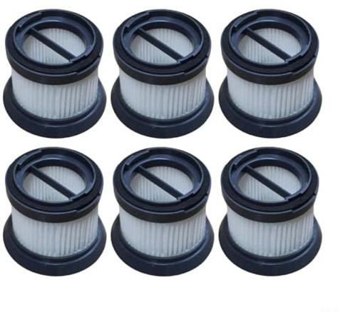 CNANRNANC Replacement Exhaust Filter For CleanMaxx MJ1901B For Cyclone Vacuum Cleaner, H13 HEPA Grade, Washable And Reusable, Compatible With Dust Container Filter Vacuum Cleaners(6 PACK)