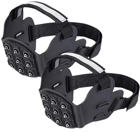 Picchi Per Scarpe Da Ghiaccio, 9 Chiodi Ramponi Per Trazione Neve, Grippers Per Trazione Su Ghiaccio Con 9 Chiodi, per Camminare Correre Escursionismo Arrampicata Alpinismo Attivita Allaperto