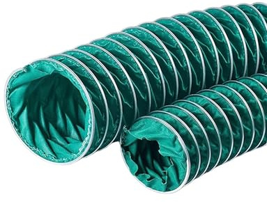 Flexibel luftkanalslang, värme- och flambeständig trippelsäker ventilationsrör för torkhuva, badrumsfläkt (25 x 899 cm)
