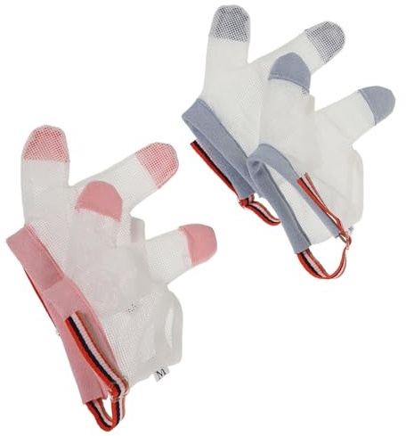 SOLUSTRE Guantes para Bebés que Detienen la Succión del Dedo, Guantes de Malla Transpirables de Nylon Cierre Ajustable 9 a 12.5kg