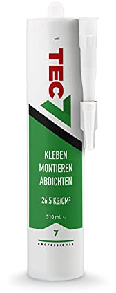 Novatech TEC7 Klebe- und Dichtmittel grau, 310ml Kartusche