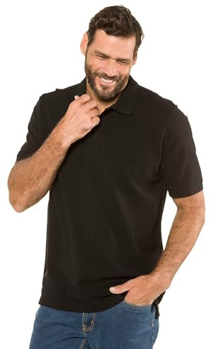 JP 1880 Herren große Größen Übergrößen Menswear L-8XL JP1880 Poloshirt, Basic, Halbarm, Piqué, L bis 10XL schwarz 5XL 702560130-5XL
