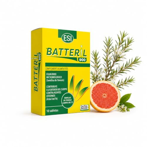 ESI BATTERIL 900 – Extracto de semilla de pomelo y aceite esencial de árbol del té – fortalece el sistema inmunitario y favorece el equilibrio microbiano (10)