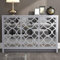 Galano Iris 3 Door Sideboard – Storage Cabinet with Drawers for Living Room, Bedroom & Kitchen, Grey
