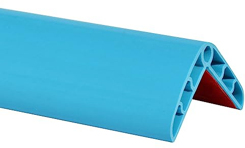 Protezione bordi in PVC per gradini, profilo angolare, autoadesiva, in gomma, per mobili da parete, scrivania, scale, protezione bordi del tavolo per garage (4 cm x 4 cm)