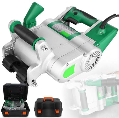 Cashwise Macchina da Taglio per scanalature a Muro, Sega per calcestruzzo elettrica da 1100 W Scanalatrice per muri Portatile Scanalatrice per Cemento in Mattoni Scanalatrice per Mattoni Rossi,35mm