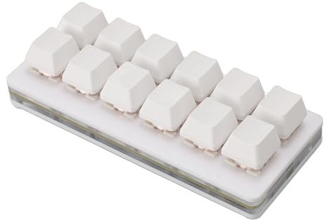 Fockety Kleine Gaming-Tastatur mit 12 Tasten, Mechanischer Roter Schalter, RGB-programmierbare Mechanische Gaming-Tastatur, Hot-Swap-fähige Makrotastatur für PC Universal, für, OS X,