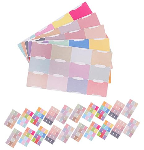 NUOBESTY 5 Stück Index-label Registerkarten Zum Kommentieren Von Büchern Registerreiter Selbstklebend Seitenmarkierungsfahnen Monatsregisterkarten Für Planer Klebrige Lesezeichen-tabs Pvc