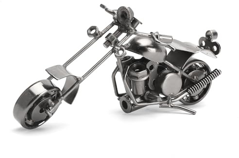 APOMOONS Retro Motorcykelmodell, Motorcykel Dekoration Hantverk, Järn Motorcykel Modell, Motorcykel Ornament Present för Motorcyklister