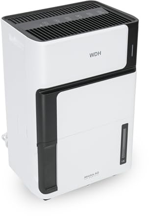 Aktobis elektrischer Luftentfeuchter WDH-106LE (bis 8 L/T) und leisem Betriebsgeräusch, weiß