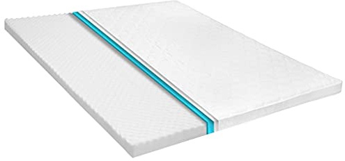 INLIFE sur-Matelas 140 x 200 cm Mousse Froide Profil d'œuf 6 cm