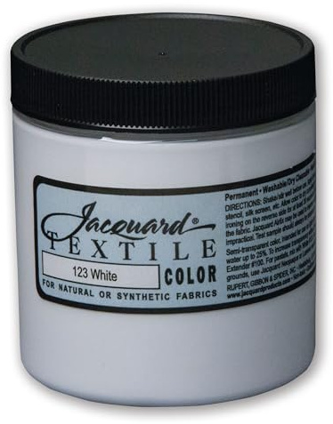 Jacquard Textile Paint 8 Oz White