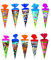 10x Schultüte/Zuckertüte/Länge: 25cm / rund / 10 verschiedene Motive