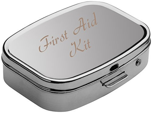 Pillendose mit Gravur Tablettendose personalisiert mit Name Medikamentenbox Gruß Widmung Genesungswünsche Pillenetui Pillenbox