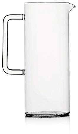 Ichendorf Milano Brocca Trasparente | Collezione Tube | 120 cl | Vetro Borosilicato | Fatto a Mano