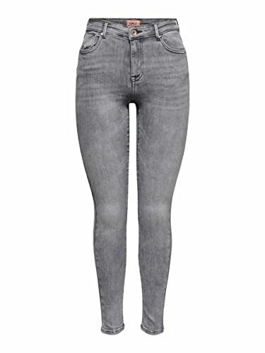 ONLY Damen Jeans 15231450 Grey Denim M-30