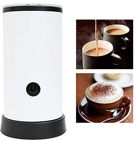 HMTE Automatic Milk Frother Electric Milk Steamer Electric Milk Heater Coffee Foamer Container Soft Foam Cappuccino Maker Electric Coffee Frother