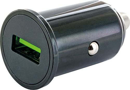 SCHWAIGER LAD13 533 KFZ Ladeadapter Ladegerät Zigarettenanzünder USB-Anschluss 12V PKW LKW Adapter Quick Charge Schnellladegerät USB-Stecker Autoladegerät schwarz