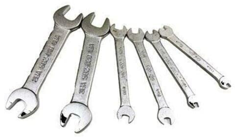 Dunnet Tools 6-teiliges Ba Standard Midget Schraubenschlüssel-Set, Präzisions-Mittel 0-11ba mit Koffer, Ba Standard Schraubenschlüssel-Sets