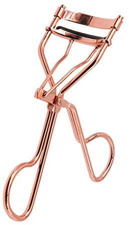 Wimpernzange Kohlenstoffstahl Wimpernzange Werkzeug Tragbare Kosmetik Make-up Lockenwickler Rose Gold