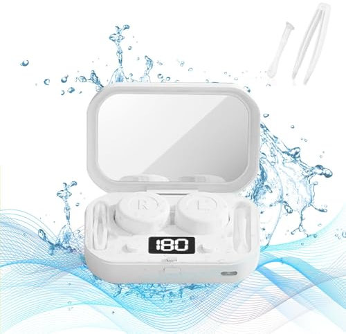 Macchina per la pulizia delle lenti a contatto portatile ad ultrasuoni Pulitore per lenti a contatto con caricatore USB Display digitale t Lente colorata Lente RGP Lente OK Viaggi e Casa