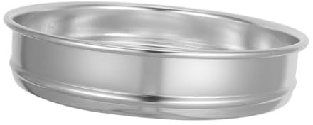 BESPORTBLE filtrar para jardinería suelo escarificador de suelo de jardín para roca de malla fina de metal de harina colador Oxido de aluminio Silver