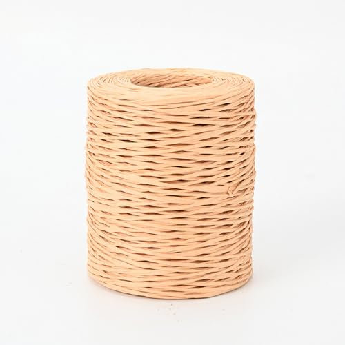 Fil Fer Naturel Cordon en Papier,200m 2mm Fil de Papier,Fil en Papier Naturel,Fil Décoratif,Fils de Déco pour Cadeaux pour Emballage de Bouquet Arts Créatifs DIY Cadeau Décoration