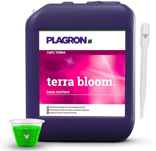 Plagron Terra Bloom 5L mit Pipette und Messbecher – Volldünger für eine starke Blütephase