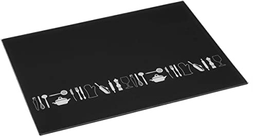 Secret de Gourmet - Tabla de cortar de cristal 40x30 negro