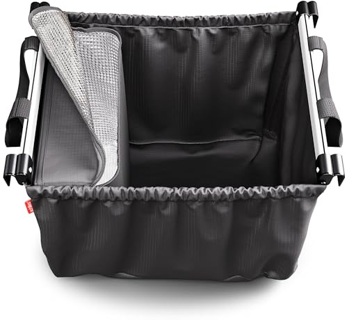 achilles Easy-Cooler Alu, Faltbare Einkaufswagentasche mit Kühlfach, Einkaufstasche passend für alle gängigen Einkaufswagen, 33x50x38cm