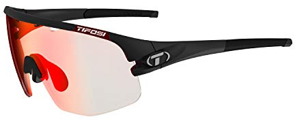 Tifosi Sledge Lite Fototec Sonnenbrille mit einer Linse: Fototec-Gläser passen sich Lichtveränderungen an, leicht, mattschwarz