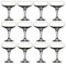 Tradineur - Pack de 12 Copas Misket - Capacidad 23,5 cl (8 oz) - Vasos Vidrio Champagne Celebraciones, Fiestas - Aptas para lavavajillas - Ø 9,5 x 13,5 cm